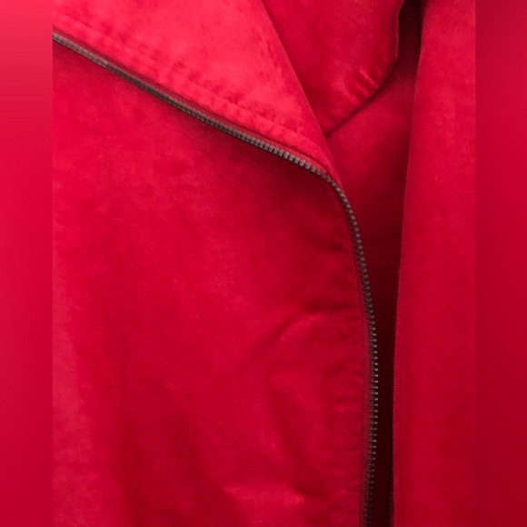 Torrid NWT Velveteen Jester Red Moto Jacket plus size 6x (30) - Picture 8 of 15